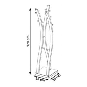 Stojanový věšák BADU černá 3