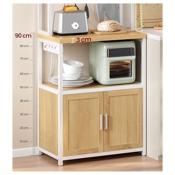 Regál BAKER 1 dub/bílá 3