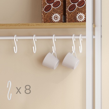 Regál BAKER 1 dub/bílá 4