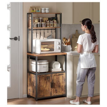 Regál BAKER 1 hnědá/černá 1