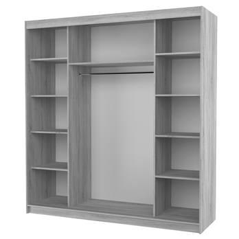 Šatní skříň BARGO černá/dub artisan 2