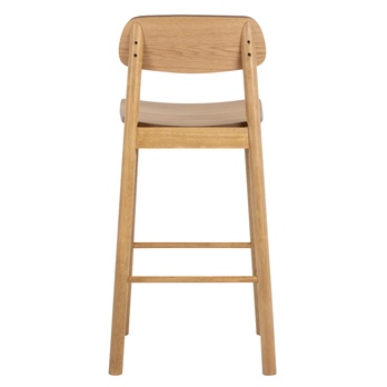 Barová židle BARLOW matný dub/matný dub mořený, výška 105 cm 3