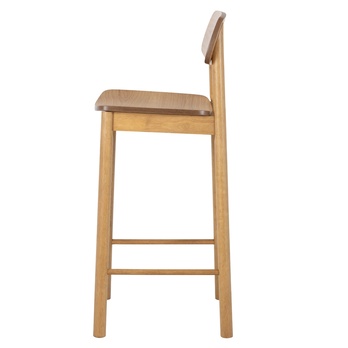 Barová židle BARLOW matný dub/matný dub mořený, výška 105 cm 5