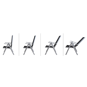 Zahradní sestava BARN černá/stříbrná 6