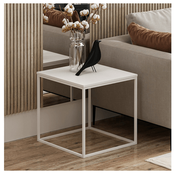 Přístavný stolek BASAK bílá 1