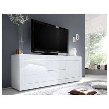 TV komoda  BASIC 9 bílá lesklá 1