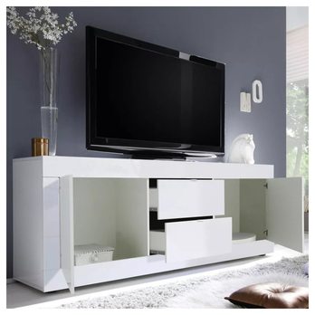 TV komoda  BASIC 9 bílá lesklá 2