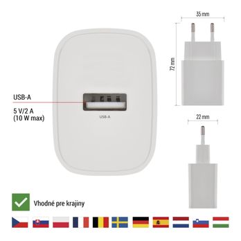 USB adaptér BASIC V01B10 bílá 11