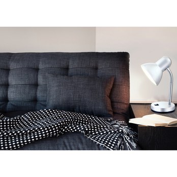Stolní lampa BASIC stříbrná 1
