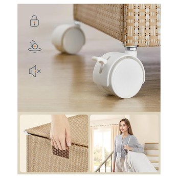 Koš na prádlo BASKET 3 přírodní 2