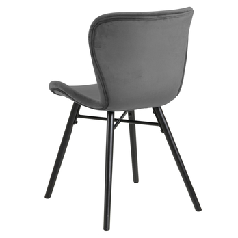 Jídelní židle BATILDA-A1 tmavě šedá/matná černá 4