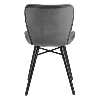 Jídelní židle BATILDA-A1 tmavě šedá/matná černá 5