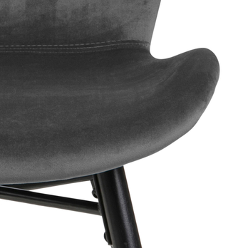 Jídelní židle BATILDA-A1 tmavě šedá/matná černá 7