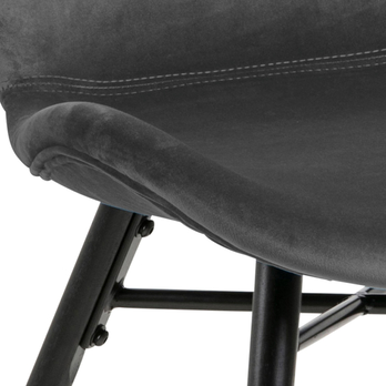 Jídelní židle BATILDA-A1 tmavě šedá/matná černá 9