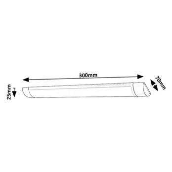 Podlinkové LED svítidlo BATTEN LIGHT 2 bílá, šířka 30 cm 6