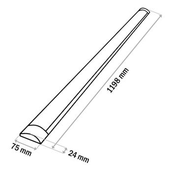 Podlinkové LED svítidlo BATTEN bílá, šířka 120 cm 3