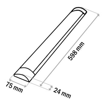 Podlinkové LED svítidlo BATTEN černá, šířka 60 cm 3