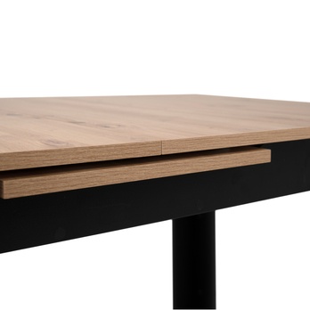Jídelní stůl BAUCIS 90A dub artisan/černá, šířka 125 cm 6