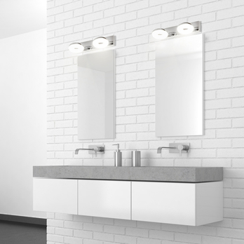 Koupelnové nástěnné LED svítidlo BEATA 2 chrom/bílá 1