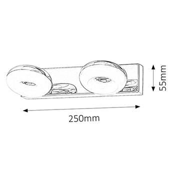 Koupelnové nástěnné LED svítidlo BEATA 2 chrom/bílá 4