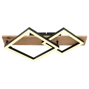 Stropní LED svítidlo BEATRIX 2 černá/světlé dřevo 2