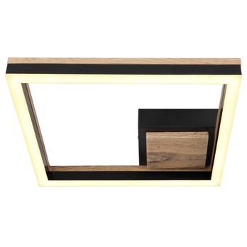 Stropní LED svítidlo BEATRIX 3 černá/světlé dřevo 2