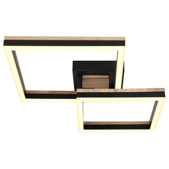 Stropní LED svítidlo BEATRIX 4 černá/světlé dřevo 3