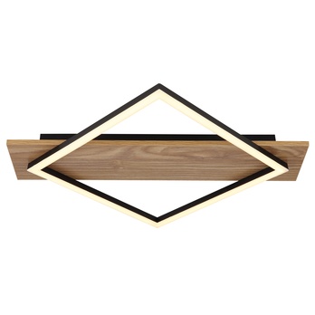Stropní LED svítidlo BEATRIX 6 černá/světlé dřevo 3