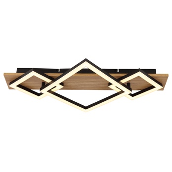 Stropní LED svítidlo BEATRIX 7 černá/světlé dřevo 3