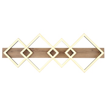 Stropní LED svítidlo BEATRIX 9 černá/světlé dřevo 4