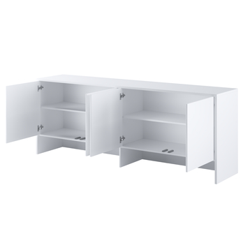 Policový nástavec k posteli BED CONCEPT 120H bílá, 120x200 cm 1