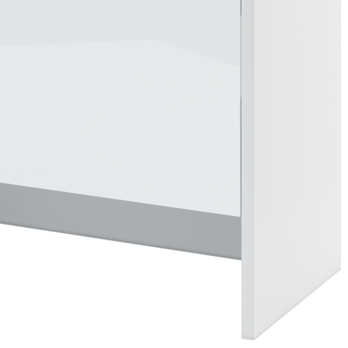 Policový nástavec k posteli BED CONCEPT 120H bílá/vysoký lesk, 120x200 cm 3