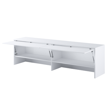 Policový nástavec k posteli BED CONCEPT 140H bílá, 140x200 cm 1