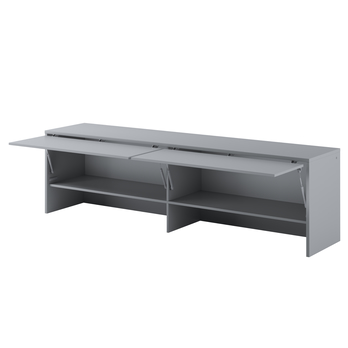 Policový nástavec k posteli BED CONCEPT 140H šedá, 140x200 cm 1