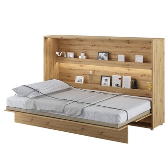 Jednolůžková sklápěcí postel BED CONCEPT 2 dub artisan, 120x200 cm 1