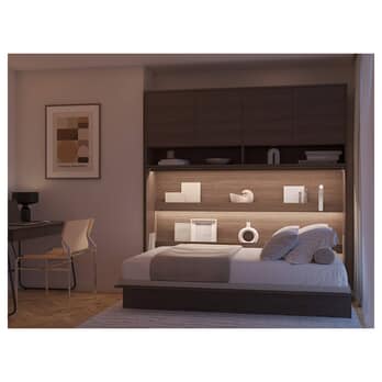 Jednolůžková sklápěcí postel BED CONCEPT 2 dub dunin, 120x200 cm 5