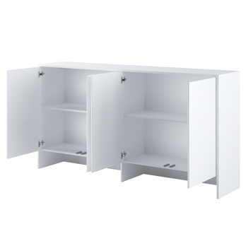Policový nástavec k posteli BED CONCEPT 90H bílá, 90X200 cm 1