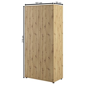 Šatní skříň  BED CONCEPT BC-20 dub artisan 3