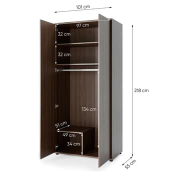 Šatní skříň  BED CONCEPT BC-20 dub dunin 7