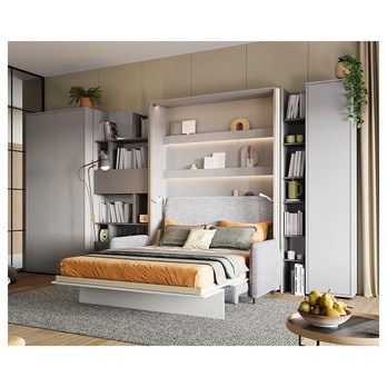 Regál BED CONCEPT BC-22 grafitová/šedá 1