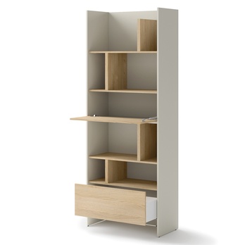 Regál BED CONCEPT BC-22 kašmírová/dub nagano 2