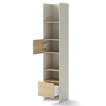 Regál BED CONCEPT BC-23 kašmírová/dub nagano 2