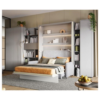 Regál BED CONCEPT BC-24 grafitová/šedá 1