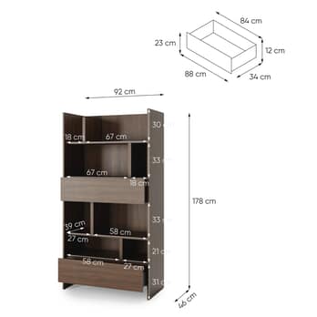 Regál BED CONCEPT BC-28 dub dunin 7