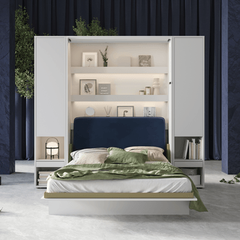 Čelo postele  BED CONCEPT modrá, šířka 140 cm 1