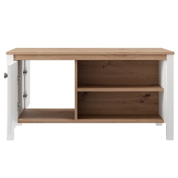Konferenční stolek BEDFORD 2D bílá/dub artisan 2