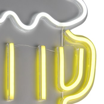 Nástěnné LED svítidlo BEER bílá/vícebarevná 1
