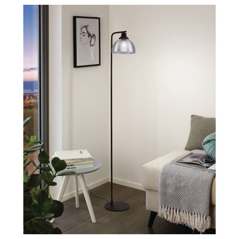 Stojací lampa BELESER černá/průhledná 2