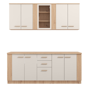 Kuchyňský blok BELFORT 200 kašmírová/dub artisan 3