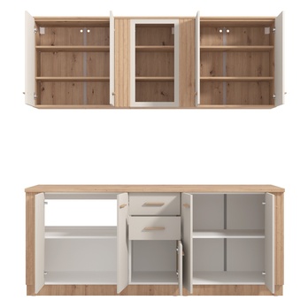 Kuchyňský blok BELFORT 200 kašmírová/dub artisan 2